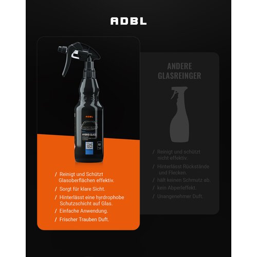 ADBL Hybrid Glass Glasreiniger mit Canyon Trigger 500ml