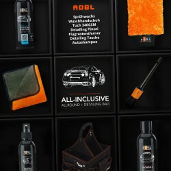 ADBL Autopflege Set für Innen und Außen mit Tasche (14-teilig)