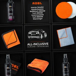 ADBL Autopflege Set für Innen und Außen mit Tasche (14-teilig)