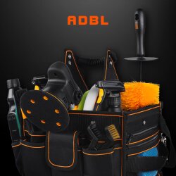 ADBL Autopflege Set für Innen und Außen mit Tasche (14-teilig)
