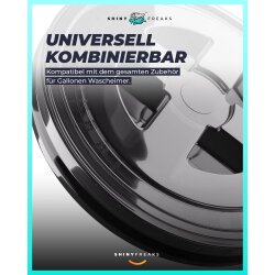 chemicalworkz Performance Buckets Wascheimer 5GAL Schwarz Transparent