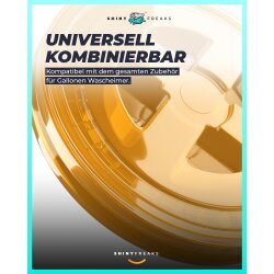 chemicalworkz Performance Buckets Wascheimer 3,5GAL Gold Transparent