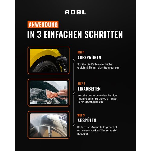 ADBL Tire and Rubber Cleaner Reifenreiniger mit Canyon Trigger 500ml