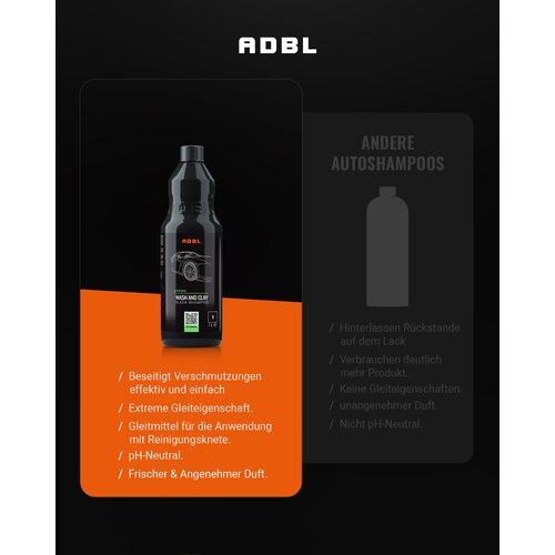 ADBL Wash and Clay Autoshampoo 500ml