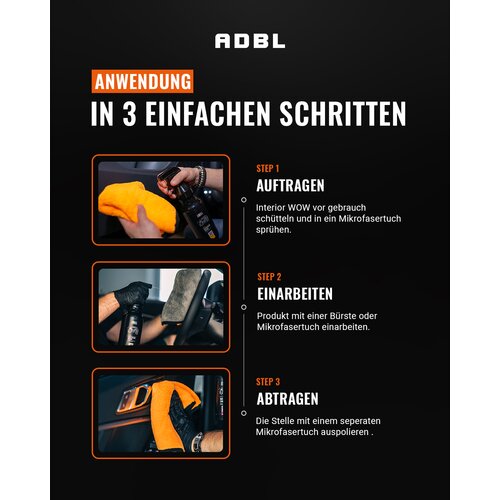 ADBL Interior WOW Kunststoffpflege mit Canyon Trigger 500ml