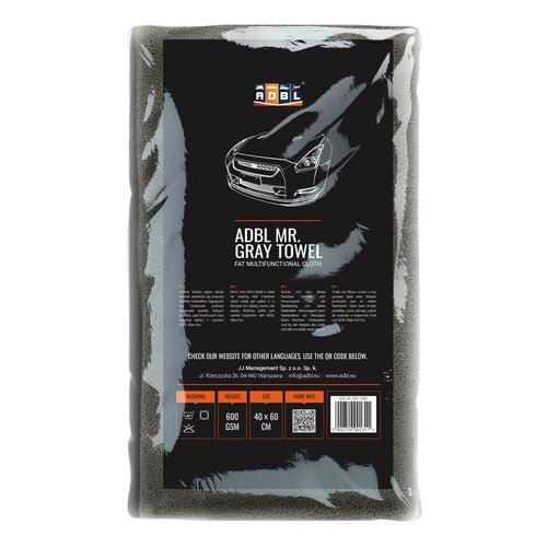 ADBL Mr. Gray Towel Poliertuch 600GSM 4060