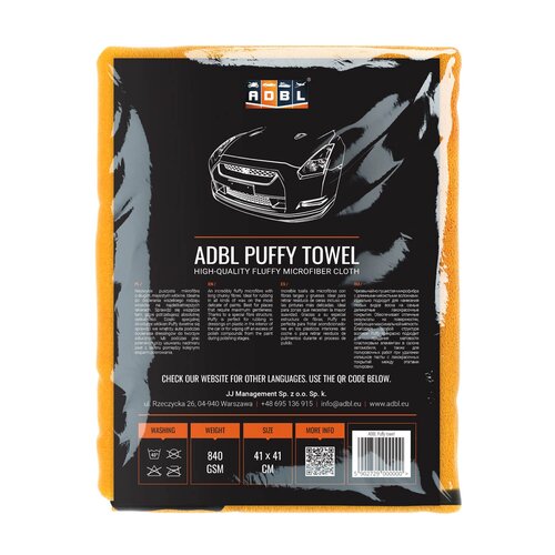 ADBL Puffy Towel Poliertuch 840GSM 4141