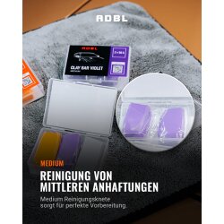 ADBL Clay Bar Violett 2x50g Reinigungsknete Medium