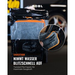 ADBL Mini Twisted Towel 650GSM Trockentuch 50x50cm