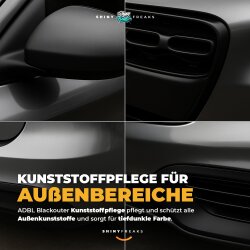 ADBL Kunststoffpflege Set Blackouter 200ml + Zubehör (7-teilig)